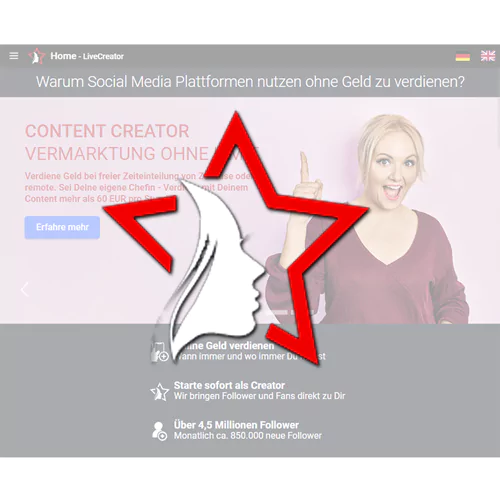 Livecreator - Geld verdienen als Erotik Content Creator